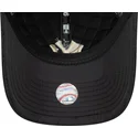 casquette-courbee-noire-ajustable-avec-logo-beige-9twenty-quilted-new-york-yankees-mlb-new-era