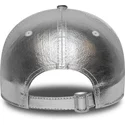 casquette-courbee-argent-ajustable-pour-femme-9forty-metallic-new-york-yankees-mlb-new-era