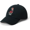 casquette-courbee-noire-ajustable-classic-sport-dog-polo-ralph-lauren