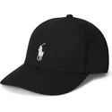 casquette-courbee-noire-snapback-twill-high-crown-polo-ralph-lauren