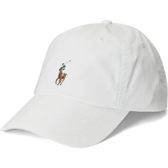 Casquette courbée blanche ajustable Classic Sport Stretch Cotton Twill Polo Ralph Lauren