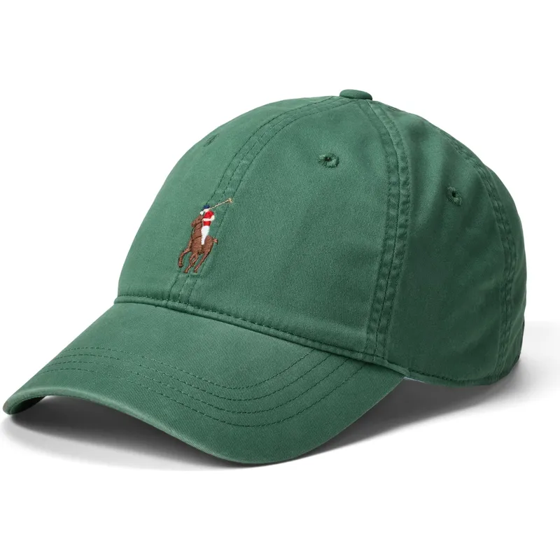 casquette-courbee-verte-ajustable-classic-sport-stretch-cotton-twill-polo-ralph-lauren