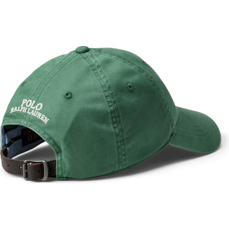 casquette-courbee-verte-ajustable-classic-sport-stretch-cotton-twill-polo-ralph-lauren