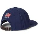 casquette-plate-bleue-marine-ajustable-usa-appliqued-twill-polo-ralph-lauren