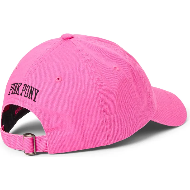 casquette-courbee-rose-ajustable-pink-pony-twill-polo-ralph-lauren