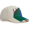 casquette-courbee-beige-snapback-retro-logo-colour-block-and1