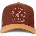 casquette-trucker-marron-et-beige-hft-lazy-barista-djinns