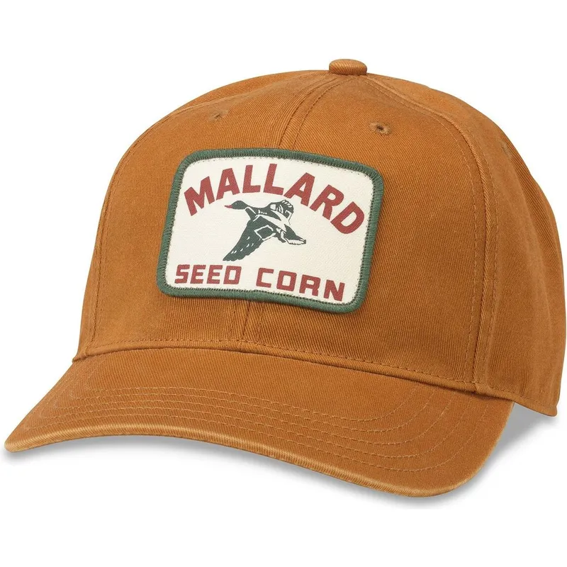 casquette-courbee-marron-ajustable-mallard-seed-corn-hepcat-american-needle