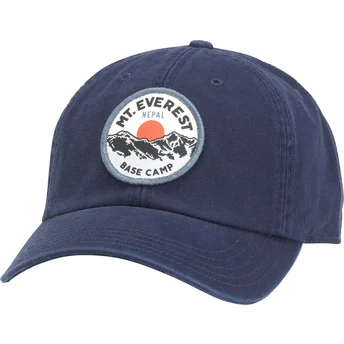 Casquette courbée bleue marine ajustable Mount Everest Hepcat American Needle