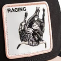 casquette-trucker-noire-et-beige-bull-raging-llub-flip-side-2-the-farm-goorin-bros