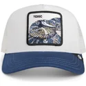 casquette-trucker-blanche-et-bleue-serpent-toxic-trucker-sport-the-farm-goorin-bros