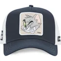 casquette-courbee-bleue-marine-et-blanche-snapback-tom-taj6-tom-looney-tunes-capslab