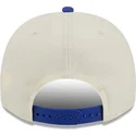 casquette-courbee-beige-et-bleue-snapback-9fifty-a-frame-precurved-hardwood-classics-dallas-mavericks-nba-new-era