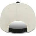 casquette-courbee-beige-et-noire-snapback-9fifty-a-frame-precurved-hardwood-classics-milwaukee-bucks-nba-new-era