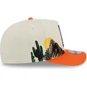 casquette-courbee-beige-et-orange-snapback-9fifty-a-frame-precurved-hardwood-classics-phoenix-suns-nba-new-era