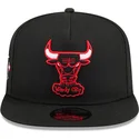 casquette-plate-noire-snapback-9fifty-a-frame-hardwood-classics-chicago-bulls-nba-new-era