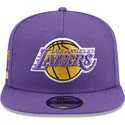 casquette-plate-violette-snapback-9fifty-a-frame-hardwood-classics-los-angeles-lakers-nba-new-era