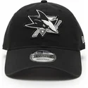 casquette-courbee-noire-ajustable-9twenty-stamp-san-jose-sharks-nhl-new-era