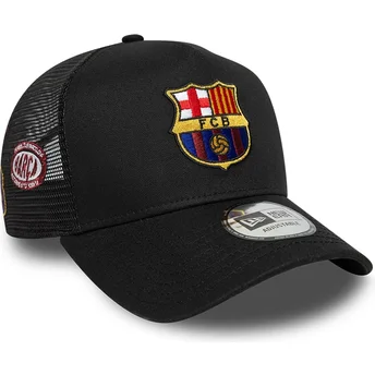 Casquette trucker noire FC Barcelona LALIGA A Frame Patch New Era