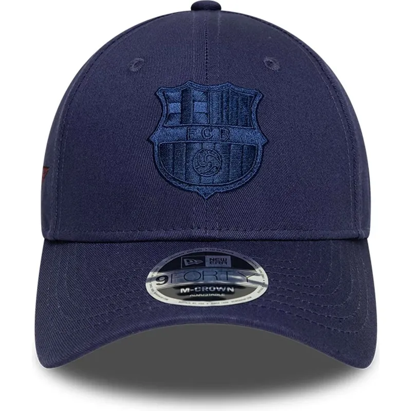 casquette-courbee-bleue-marine-ajustable-fc-barcelona-laliga-9forty-m-crown-graphic-new-era