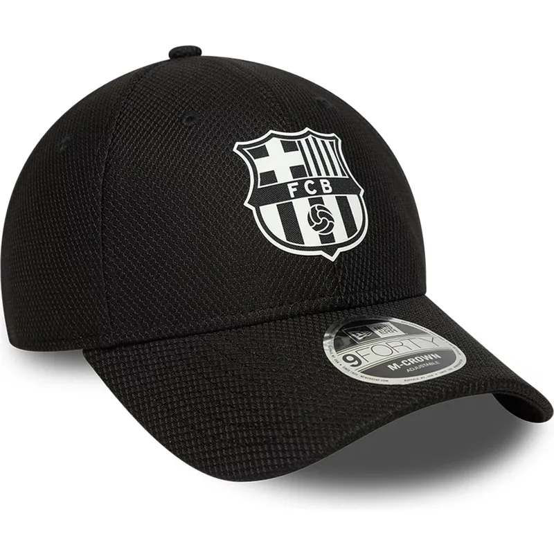casquette-courbee-noire-snapback-fc-barcelona-laliga-9forty-m-crown-diamond-era-new-era