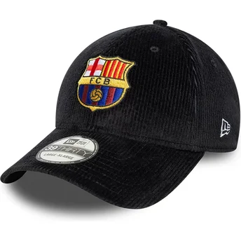 Casquette courbée noire ajustée FC Barcelona LALIGA 39THIRTY Cord New Era