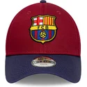 casquette-courbee-rouge-et-bleue-ajustable-pour-enfant-fc-barcelona-laliga-9forty-contrast-new-era
