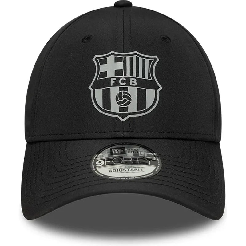 casquette-courbee-noire-ajustable-fc-barcelona-laliga-9forty-reflective-new-era