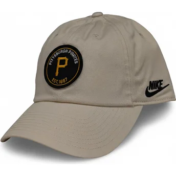 Casquette courbée beige ajustable Club Unstructured Organic Cotton Pittsburgh Pirates MLB Nike