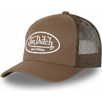 Casquette trucker marron ajustable LOF B3 Von Dutch