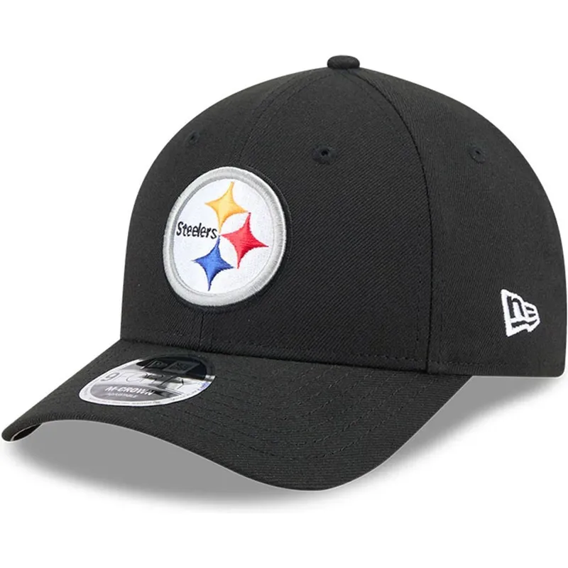 casquette-courbee-noire-snapback-9forty-m-crown-team-pittsburgh-steelers-nfl-new-era