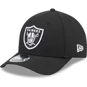 casquette-courbee-noire-snapback-9forty-m-crown-team-las-vegas-raiders-nfl-new-era
