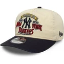 casquette-courbee-beige-et-bleue-marine-ajustable-19twenty-washed-graphic-new-york-yankees-mlb-new-era