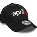 casquette-courbee-noire-ajustable-9forty-wordmark-aprilia-piaggio-new-era