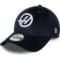 casquette-courbee-bleue-marine-ajustable-9forty-cord-haas-f1-team-formula-1-new-era