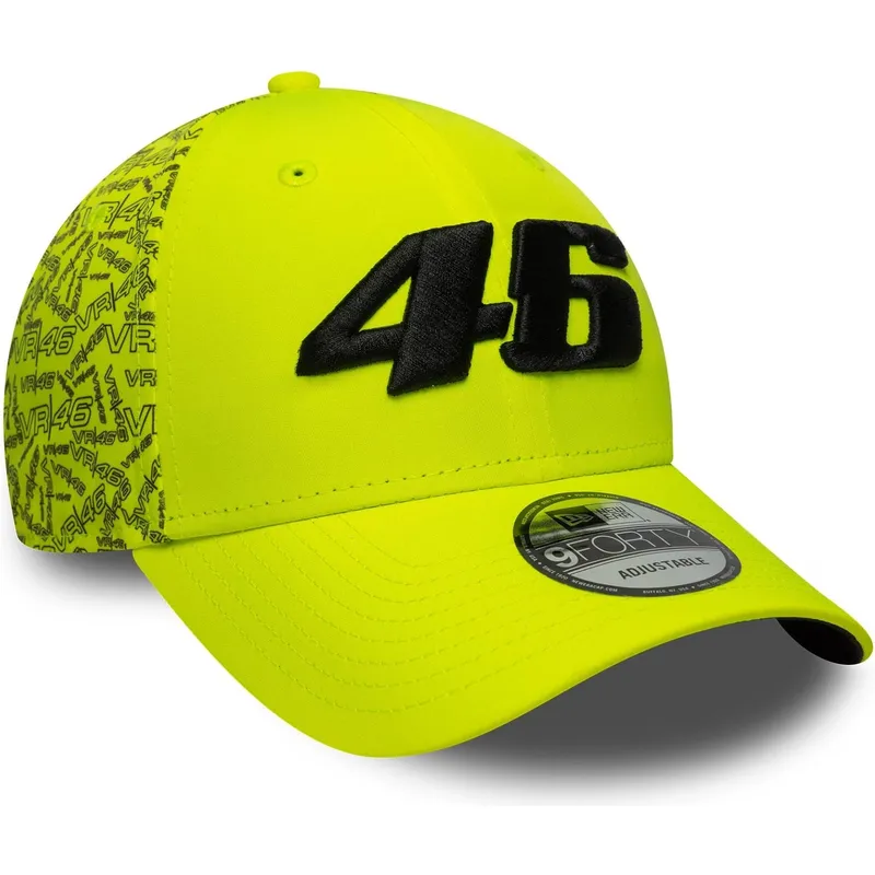 casquette-courbee-jaune-ajustable-9forty-all-over-print-valentino-rossi-vr46-motogp-new-era