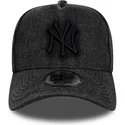 casquette-courbee-noire-snapback-9forty-e-frame-denim-new-york-yankees-mlb-new-era