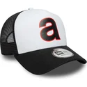 casquette-trucker-blanche-et-noire-e-frame-aprilia-piaggio-new-era