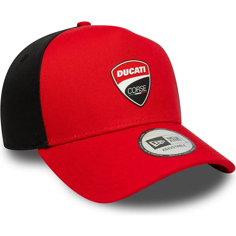 casquette-courbee-rouge-snapback-9forty-e-frame-ducati-motor-motogp-new-era