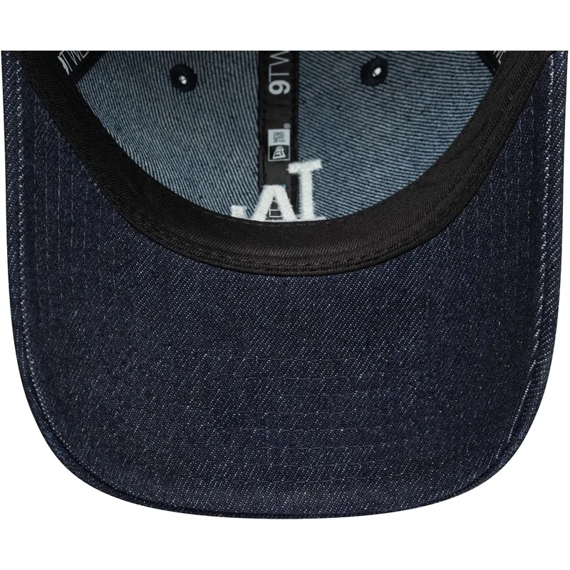 casquette-courbee-bleue-marine-ajustable-pour-femme-9twenty-denim-stitch-los-angeles-dodgers-mlb-new-era