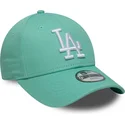 casquette-courbee-verte-ajustable-pour-enfant-9forty-league-essential-los-angeles-dodgers-mlb-new-era
