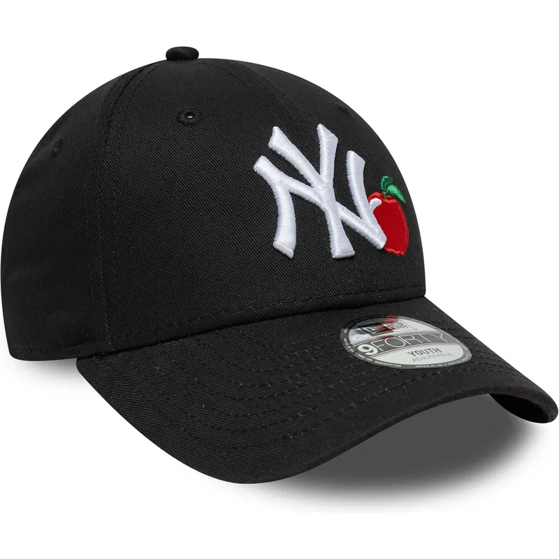 casquette-courbee-noire-ajustable-pour-enfant-9forty-fruit-icon-new-york-yankees-mlb-new-era
