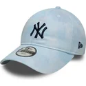 casquette-courbee-bleue-ajustable-pour-enfant-9twenty-tie-dye-new-york-yankees-mlb-new-era