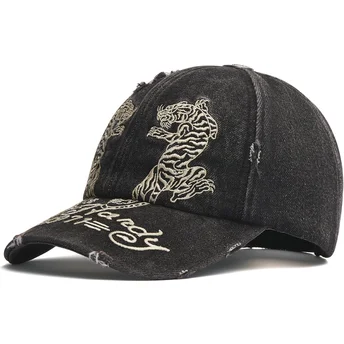 Casquette courbée noire ajustable Desert Tiger Ed Hardy