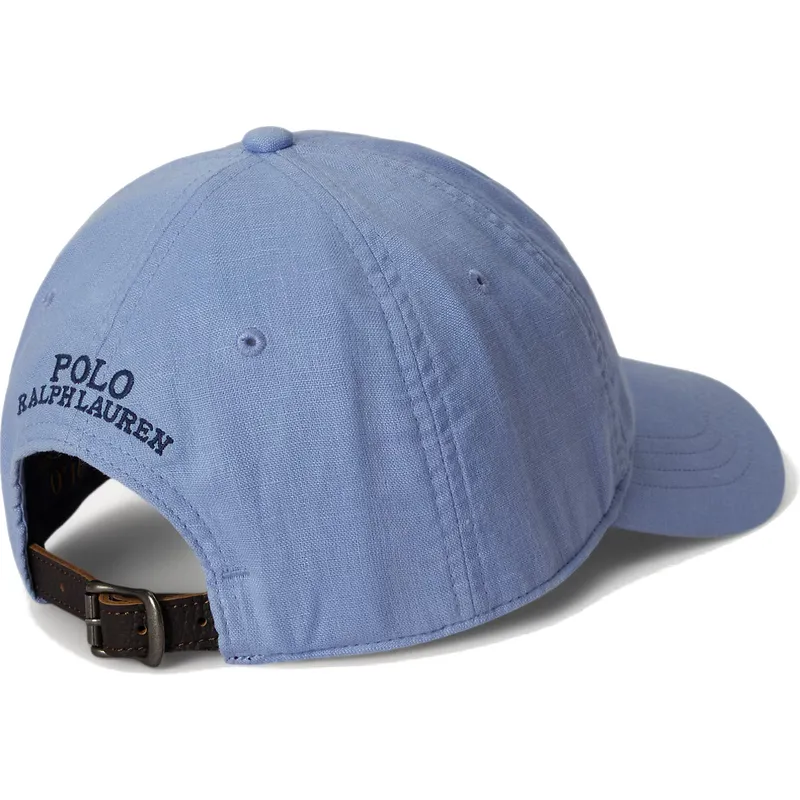casquette-courbee-bleue-ajustable-classic-sport-twill-polo-bear-polo-ralph-lauren