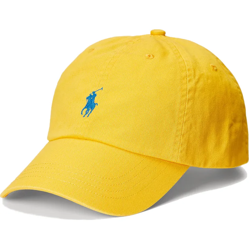 casquette-courbee-jaune-ajustable-cotton-chino-classic-sport-polo-ralph-lauren