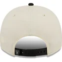 casquette-courbee-beige-et-noire-snapback-9fifty-a-frame-classic-las-vegas-raiders-nfl-new-era