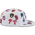 casquette-plate-blanche-ajustee-59fifty-all-over-mlb-new-era