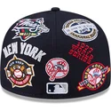 casquette-plate-bleue-marine-ajustee-59fifty-all-over-logos-new-york-yankees-mlb-new-era