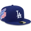 casquette-plate-bleue-ajustee-59fifty-hidden-hit-los-angeles-dodgers-mlb-new-era